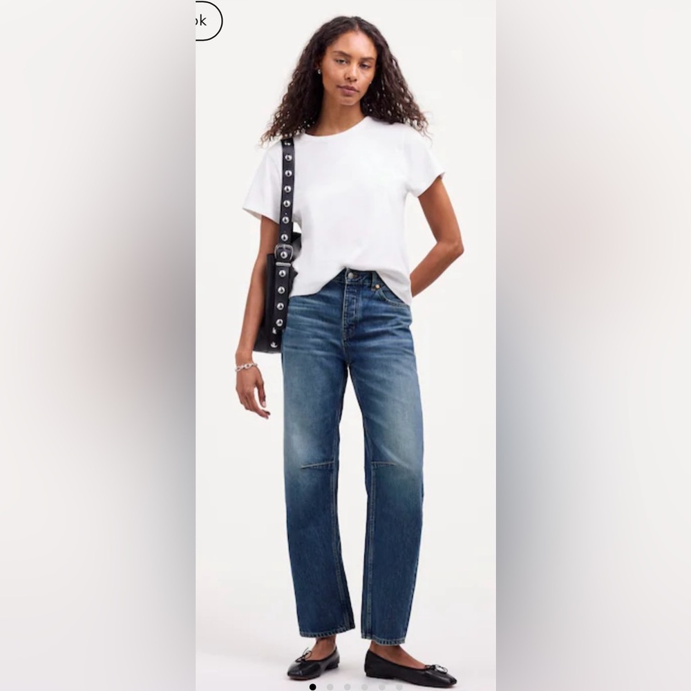 Madewell Darted Barrel-Leg Jean